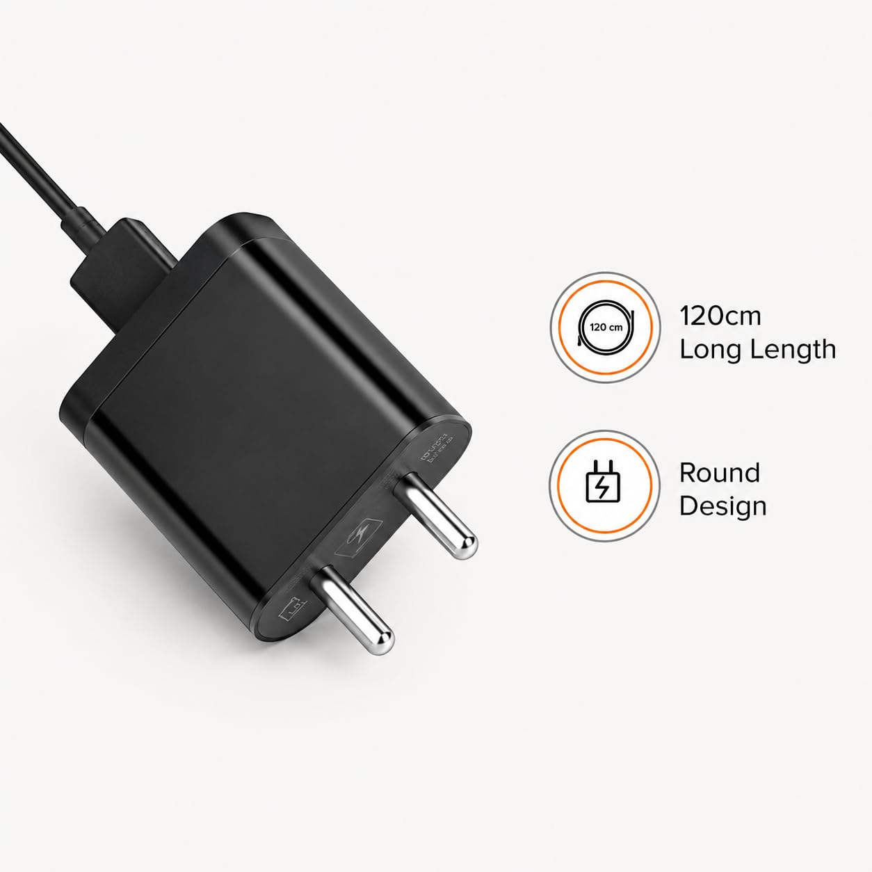 KOTSUN 12W 2.4 Amp Mobile Charger with USB to V8 Cable, Fast Charging Support, Compatible with Most Android Devices, Durable Design, Easy to use, Perfect for Home, Office, and Travel.” (KOTSUN-MI-01) - Image 6