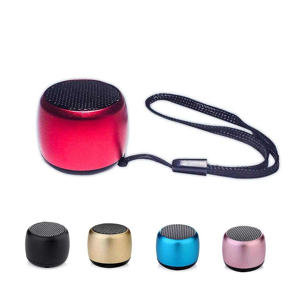mini Wireless Bluetooth splashproof Coin Speaker with mic (Random Color)