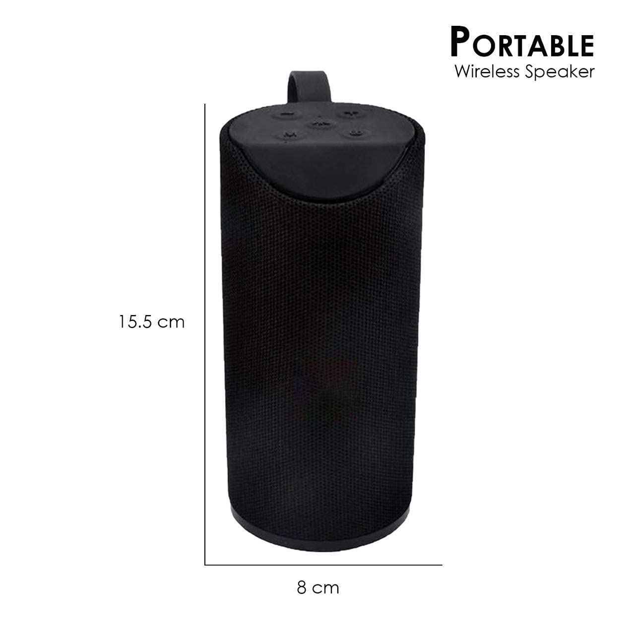 Portable Bluetooth Speaker with USB/Micro SD Card/AUX/Mic Multimedia Speaker - Image 3