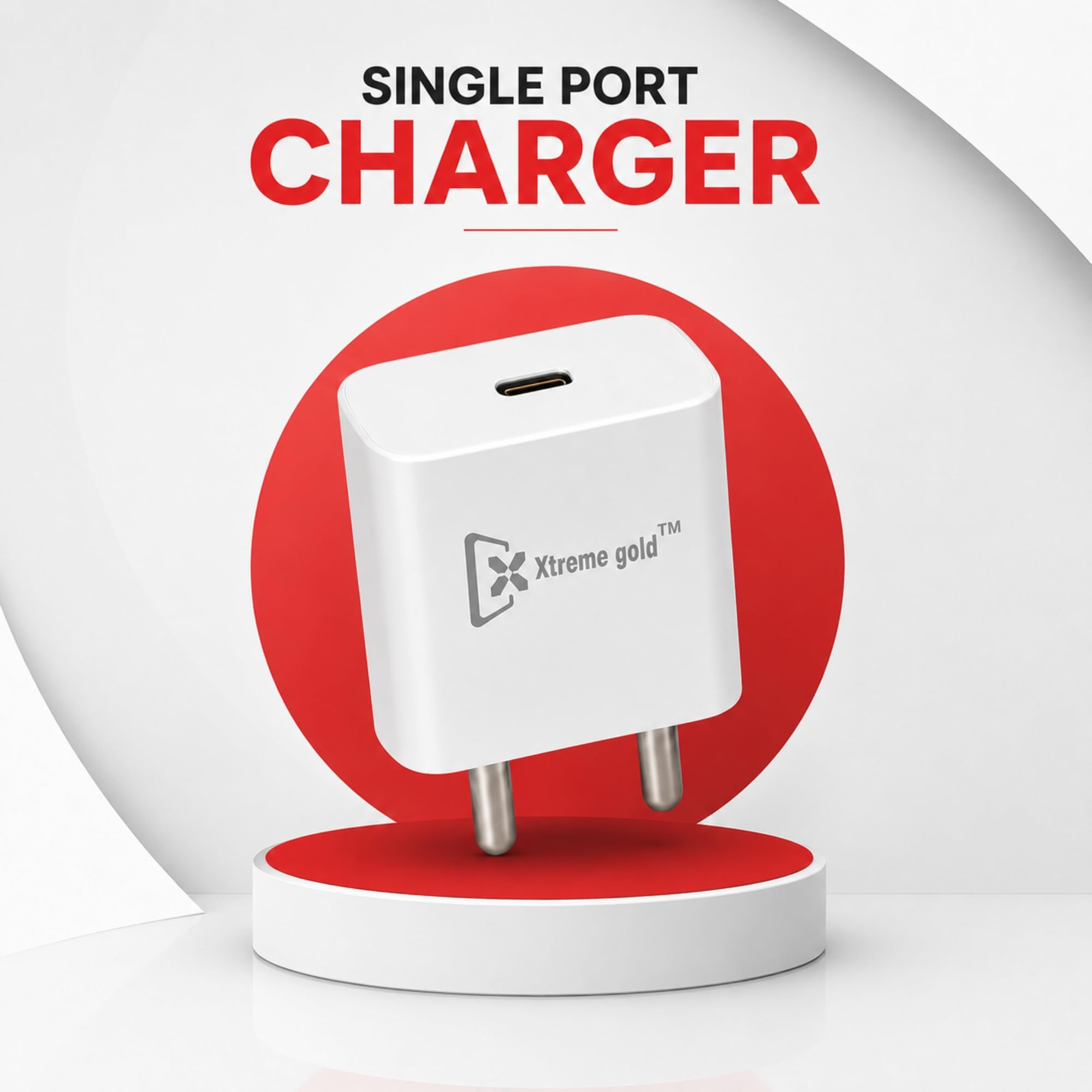 20W PD Fast Charger with 1m Datacable | EG-701 | Fast Charging Mobile Charger | Compact Travel Adapter | Safe Multi Protection | Home Office Travel | White - Image 5