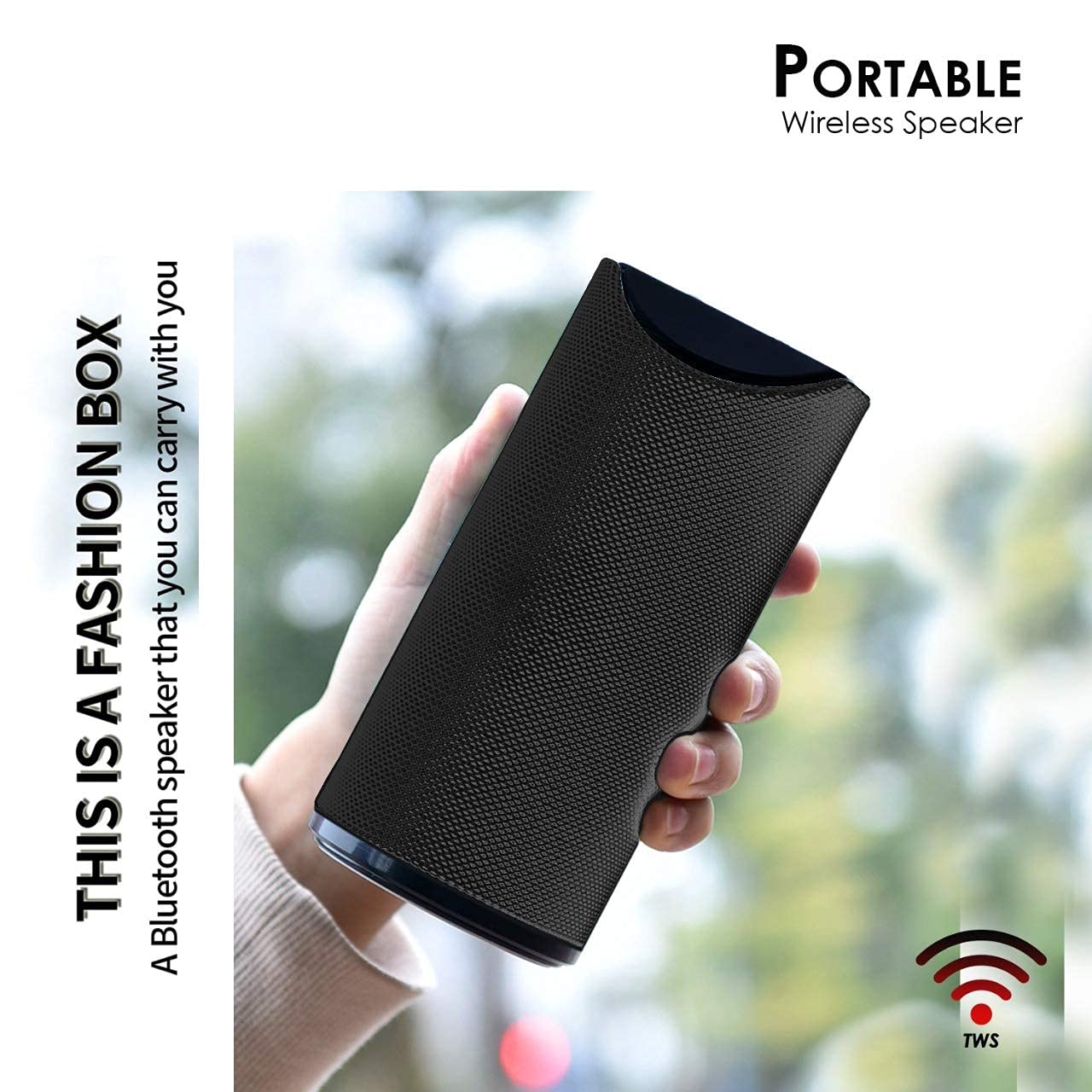 Portable Bluetooth Speaker with USB/Micro SD Card/AUX/Mic Multimedia Speaker - Image 4