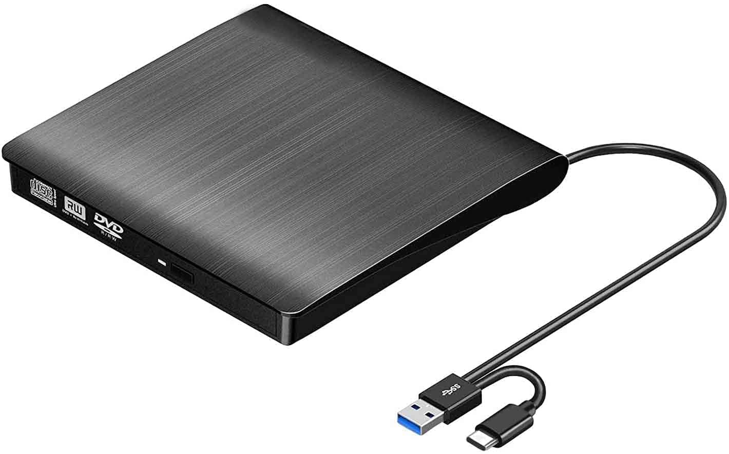 External CD/DVD Drive for Laptop, USB 3.0 CD Burner +/-RW CD ROM External DVD Drive Portable DVD Player for Laptop Desktop PC Apple Mac Windows 11/10/8/7/XP Linux OS
