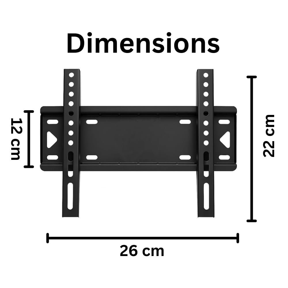Heavy Duty TV Wall Mount Bracket for 14-42 Inch LED, LCD & Smart TVs – Universal Fixed Holder for Flat Panel Screens, Strong Wall Stand | Space-Saving Mount | Durable Fixed Bracket - Image 6