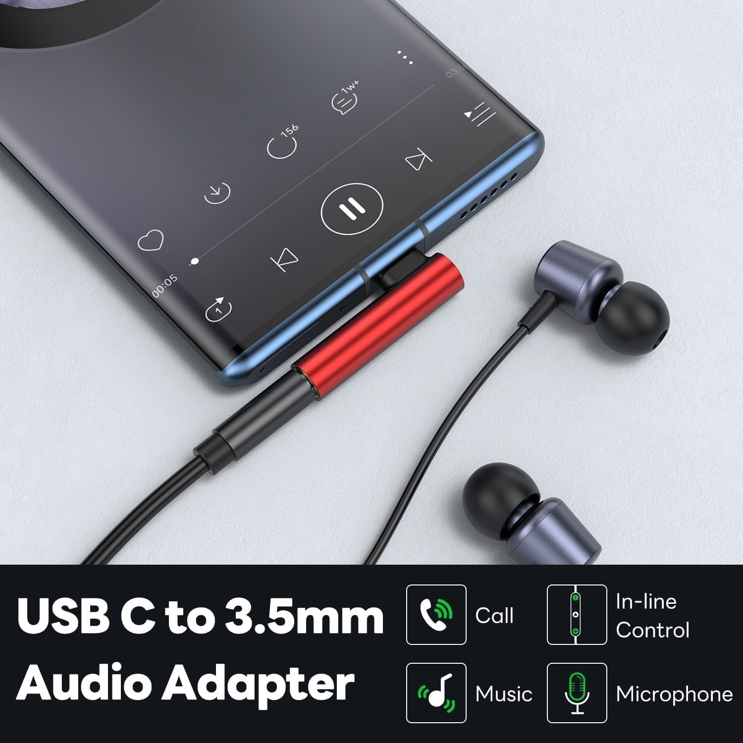 Original C to 3.5mm Audio Adapter 1 Pcs | Type-C to AUX Headphone Jack Dongle with DAC Chip | Right Angle Connector | Compatible with Mi, iqoo, Vivo, iPad Pro | New L Shape - Image 2