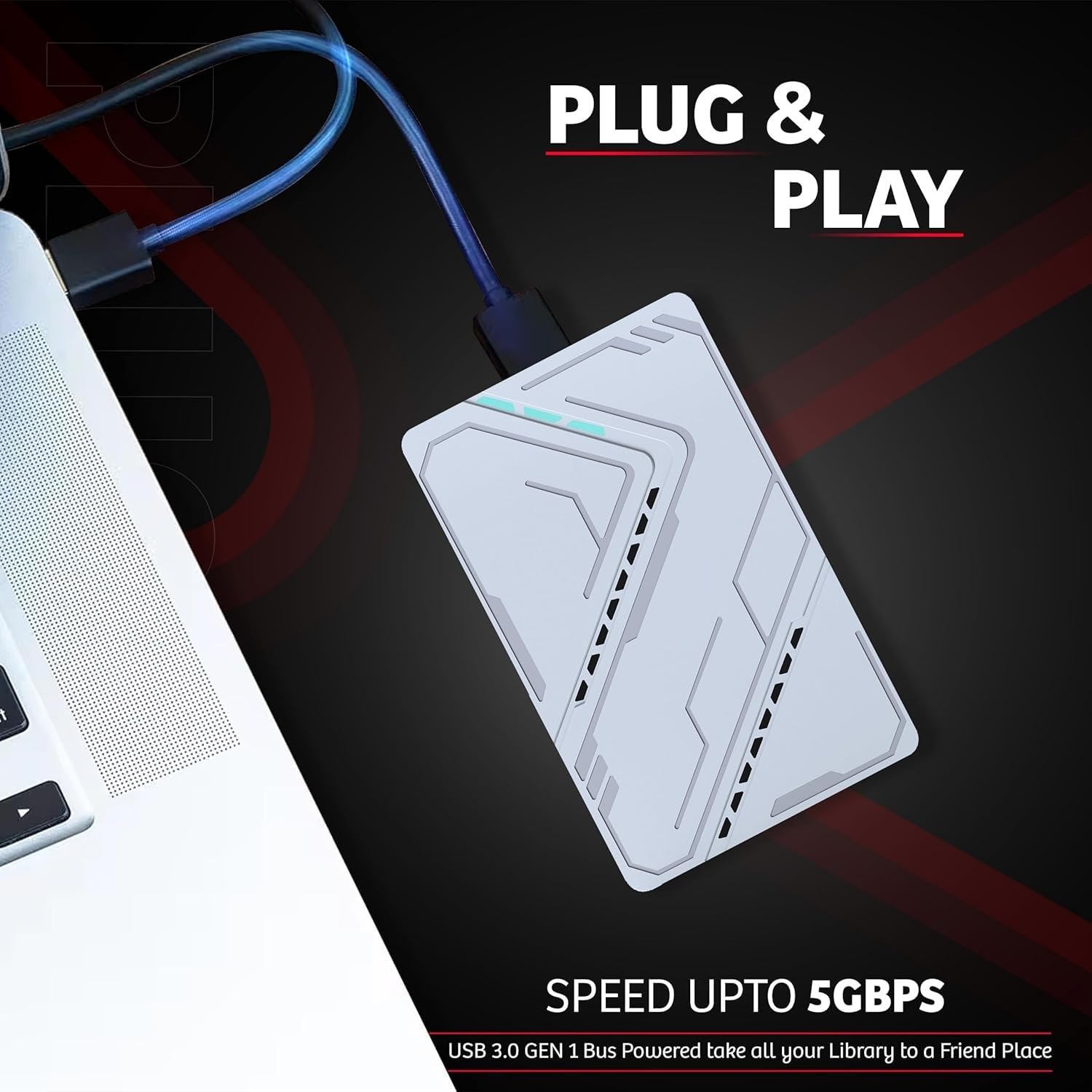 2.5 Inch Portable External harddrive 500GB USB 3.0 HDD for Data Storage - Image 2