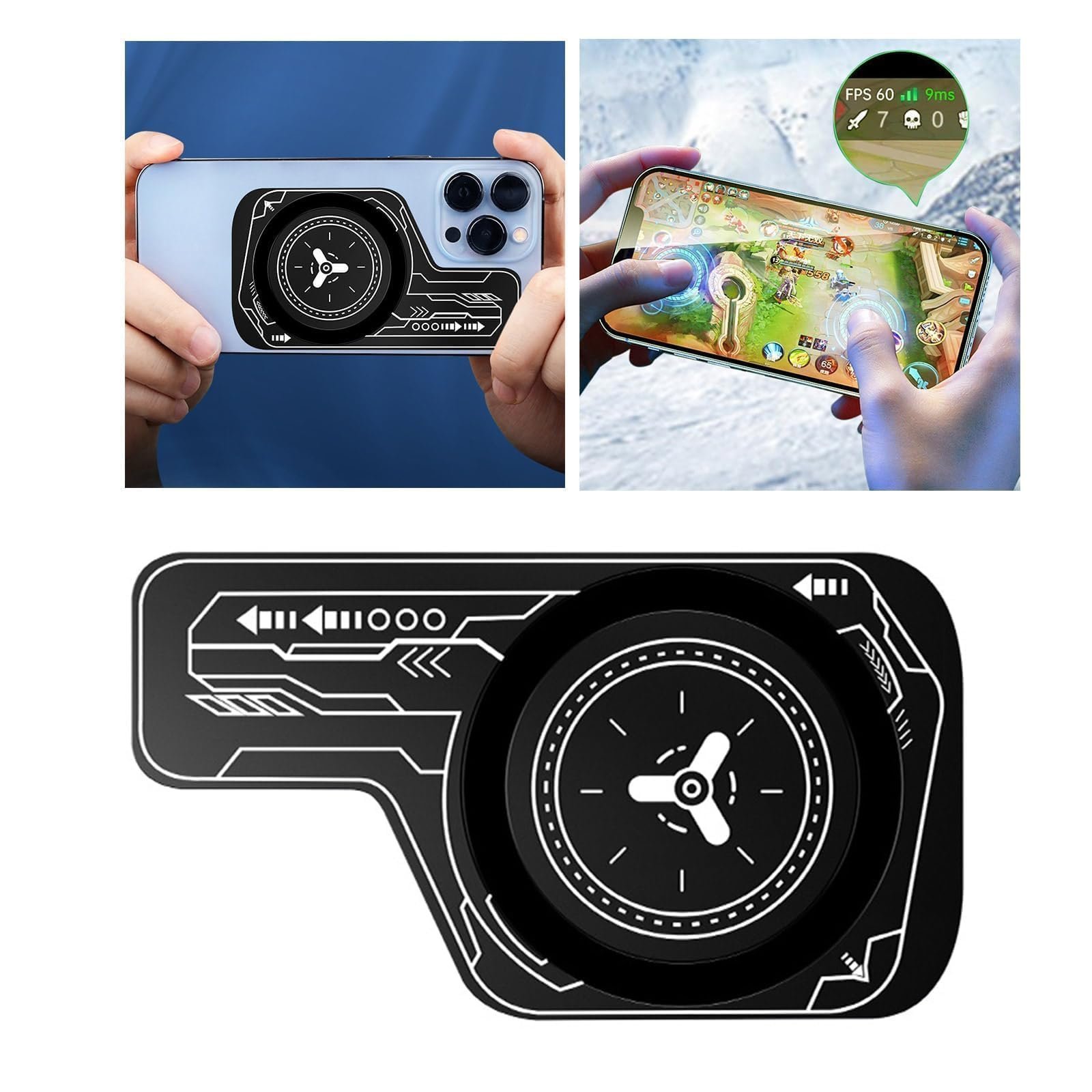 2 Pcs Cooling Pad, Mobile Cooler, Cooling Pad for Mobile, Phone Cooler for Extended Gaming Sessions, Phone Cooler for Heavy Smartphone Usage - Image 2